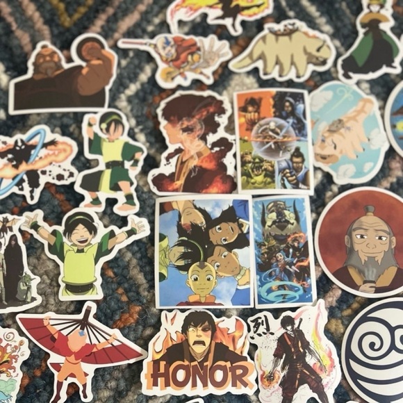 Avatar: The Lost Airbender Anime 50 pcs Sticker Set Japanese Anime - Picture 6 of 8